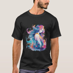 Camiseta Abstratos Submarinos Sereia Mística