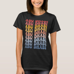 Camiseta Abu Dhabi City Groovy Retro