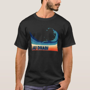 Camiseta Abu Dhabi Emirados Árabes Unidos Retro Surf Vela