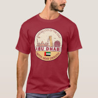 Abu Dhabi Emirados Árabes Unidos Skyline Emblem