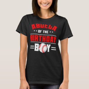 Camiseta Abuela Da Família Tema De Beisebol Do Aniversário