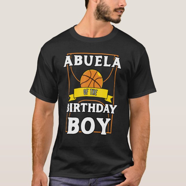 Camiseta Abuela Da Peça De Aniversário De Basquete De Anive (Frente)