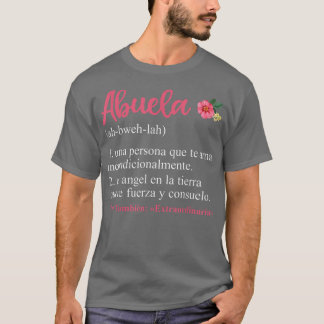 Camiseta Abuela Definition Floral Spain Avó, mães