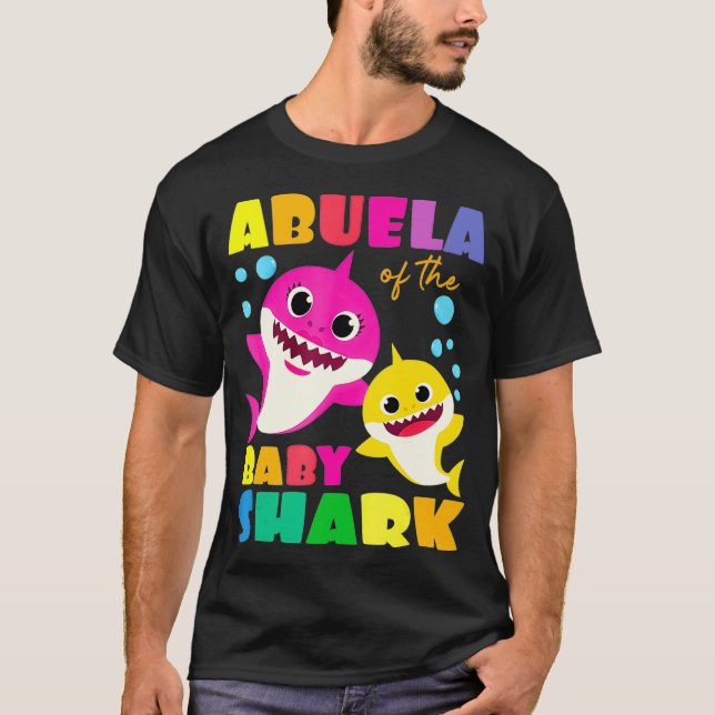 Camiseta Abuela Do Tubarão-Bebê Abuela Shark _3  (Frente)