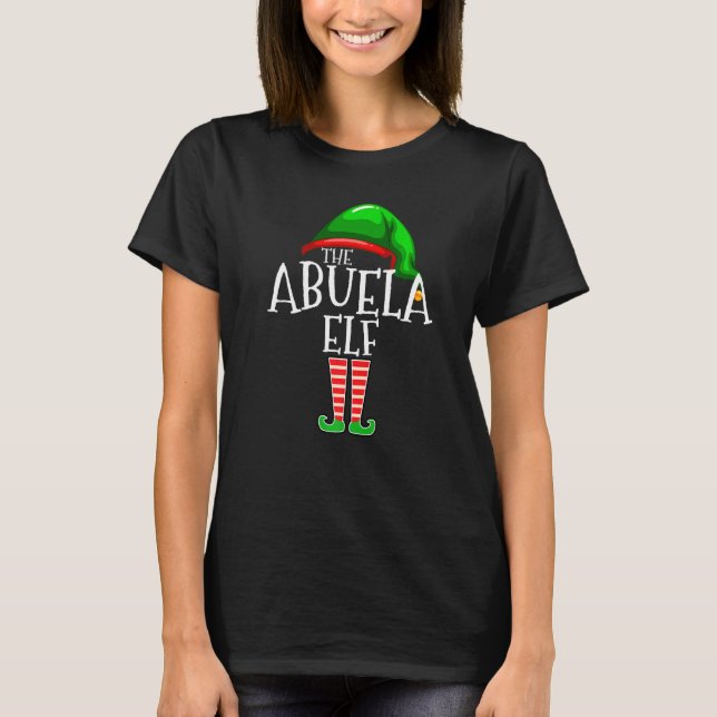 Camiseta Abuela Elf  Family Matching Group Christmas  Squad (Frente)