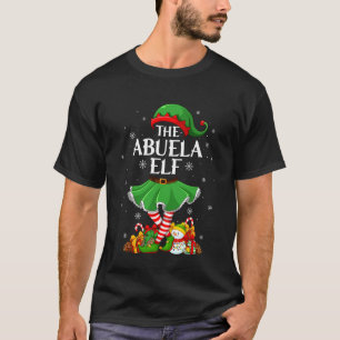 Camiseta Abuela Elf Natal Família Esquadrão de Elfos de Nat