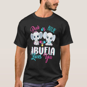 Camiseta Abuela Rosa Ou Azul Te Ama Elefantes Gende