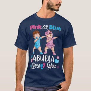 Camiseta Abuela Rosa Ou Azul Te Ama Sexo Bebê Reveal P