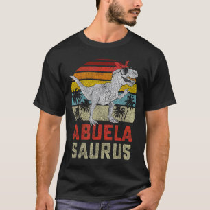 Camiseta Abuelasaurus T Rex Dinossauro Família Abuela Sauru
