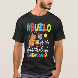 Camiseta Abuelo Da Festa De Aniversário Da Garota Capybara