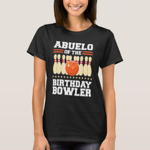 Camiseta Abuelo Da Festa De Boliche De Aniversário De Bowle