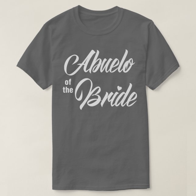 Camiseta Abuelo Da Festa de casamento Noiva Engraçada Corag (Frente do Design)