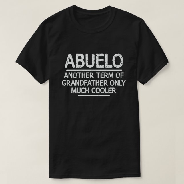 Camiseta Abuelo Definição Engraçado Significa Legal Oferta  (Frente do Design)