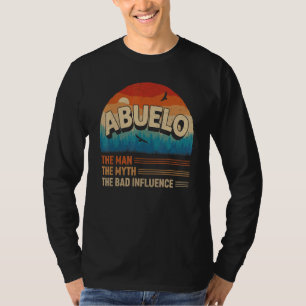 Camiseta Abuelo O Homem O Mito A Má Influência Que Os Homen