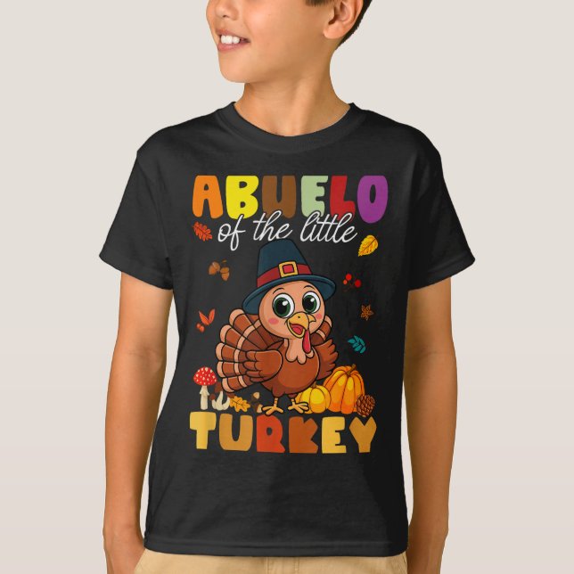 Camiseta Abuelo Of The Little Turkey Thanksgiving Baby Show (Frente)