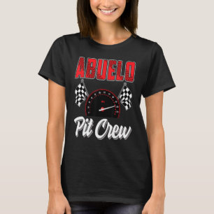 Camiseta Abuelo Pit Crew Race Car Festa de aniversário Fam