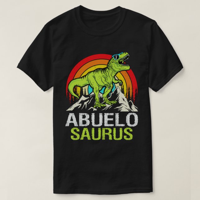 Camiseta Abuelossauro Dinossauro Vovô Dia de os pais Saurus (Frente do Design)
