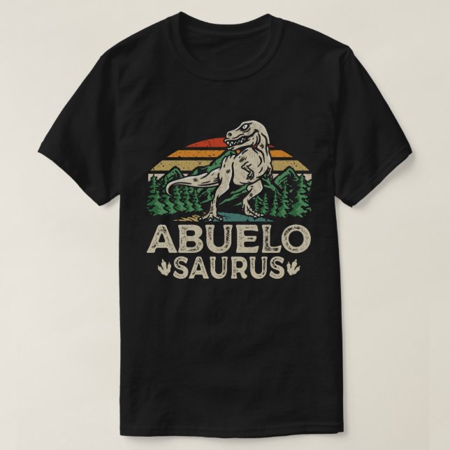 Camiseta Abuelossauro Dinossauro Vovô Dia de os pais Saurus (Frente do Design)