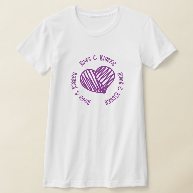 Camiseta ABUNDANTES E BEIJOS BOLSA - Presente do Coração do (Postura )