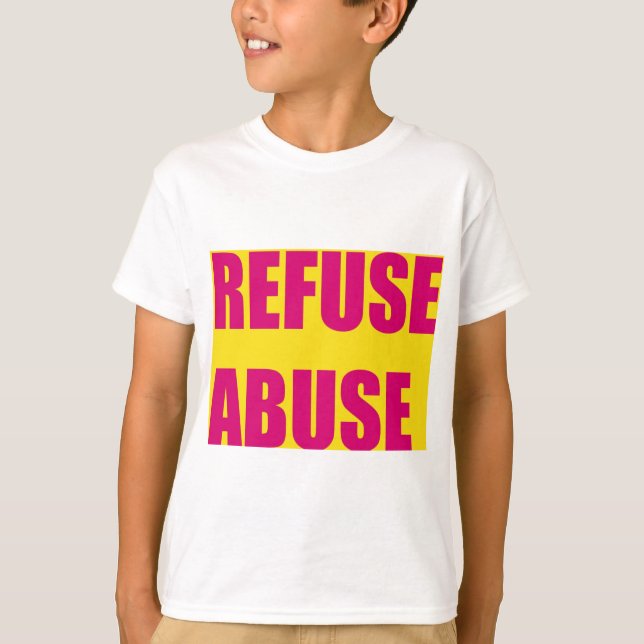 Camiseta Abuso de lixo (Frente)
