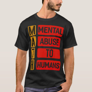 Camiseta Abuso Mental Matemático a Humanos appaloosa.