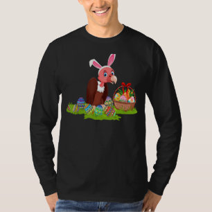 Camiseta Abutre Bird Easter Ovo Caça Coelhinhos Abutre Lest