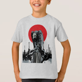Camiseta Abutre em Carro Antigo com Sol Vermelho