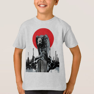 Camiseta Abutre em Carro Antigo com Sol Vermelho