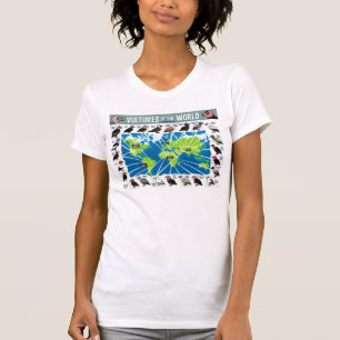 Camiseta Abutres do mapa do mundo