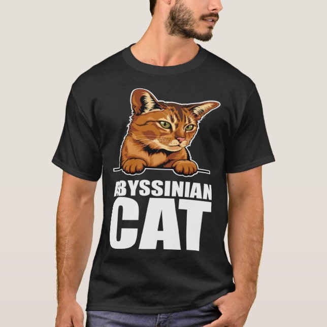 Camiseta Abyssinian  Abyssinian cat  Abyssinian mom  7 (Frente)