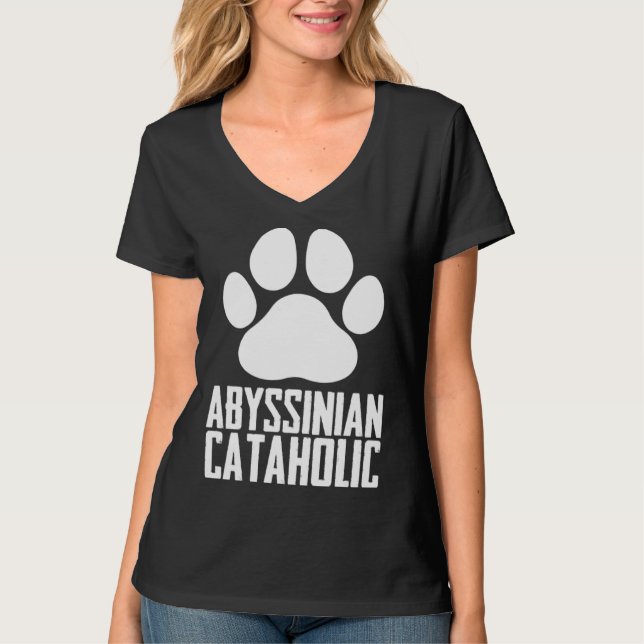 Camiseta Abyssinian  Abyssinian cat  Abyssinian mom  8 (Frente)