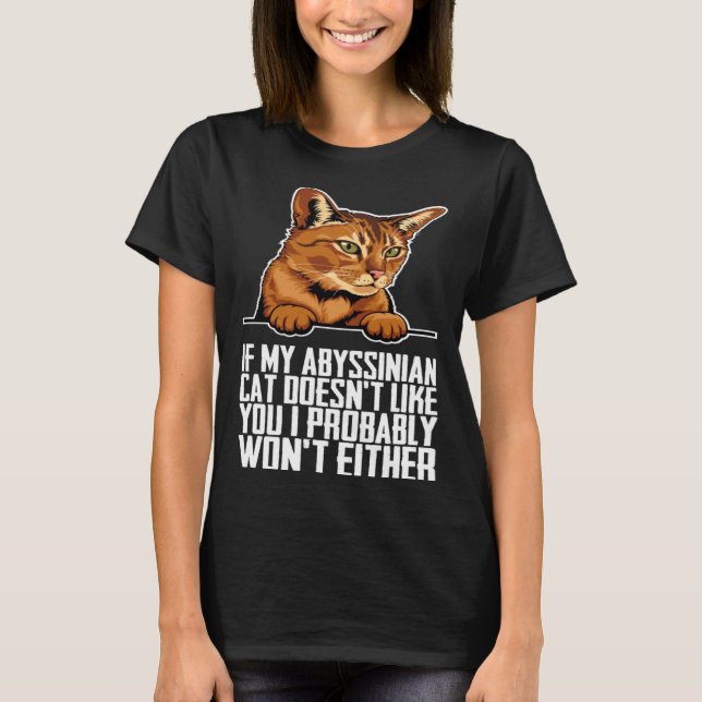 Camiseta Abyssinian cat Abyssinian Abyssinian kitten (Frente)