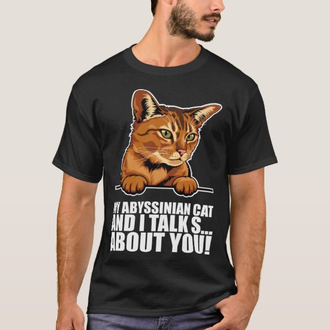 Camiseta Abyssinian cat  Abyssinian  Abyssinian kitten (Frente)
