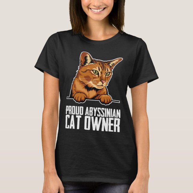 Camiseta Abyssinian cat  Abyssinian  Abyssinian kitten  1 (Frente)