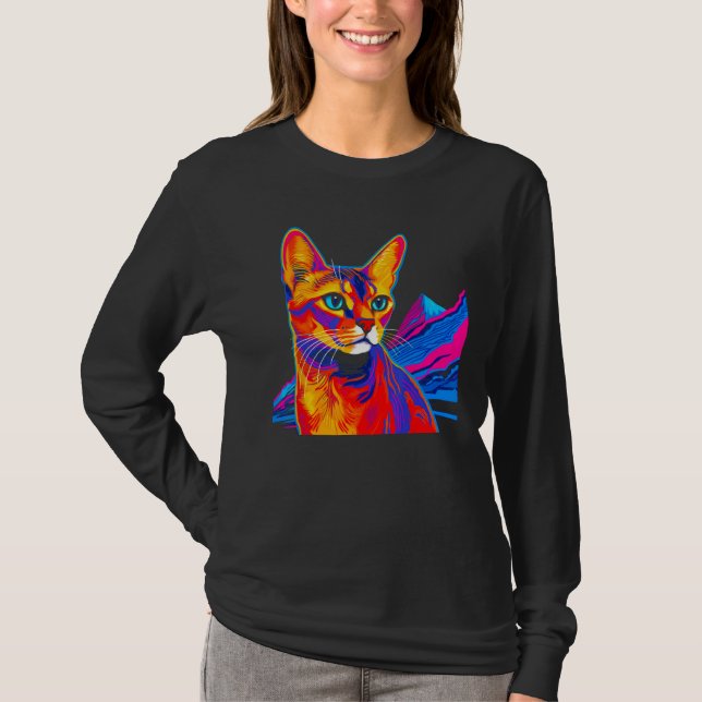 Camiseta Abyssinian Cat Mountain (Frente)