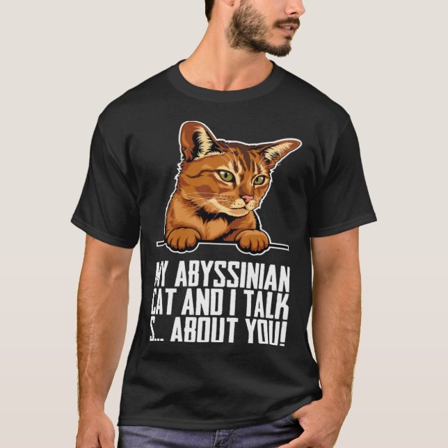 Camiseta Abyssinian mom  Abyssinian kitten  Abyssinians (Frente)