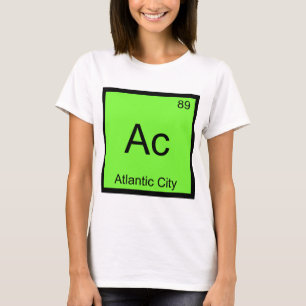 Camiseta Ac - Atlantic City Chemistry - Símbolo de Element