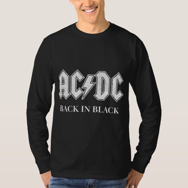 Camiseta AC DC Back in Black (Frente)
