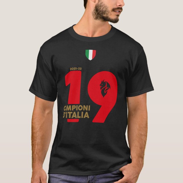 Camiseta AC Milan CAMPIONI D&X27;ITÁLIA Campeões Da Itália (Frente)