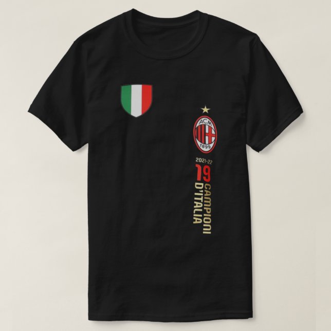 Camiseta Ac Milan Champions 2022 19 Scudito (Frente do Design)