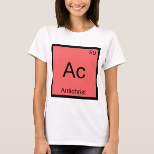 Camiseta Ac - Símbolo de Elemento de Química Anticristo T