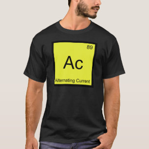 Camiseta Ac - Símbolo de Elemento de Química Atual Altern