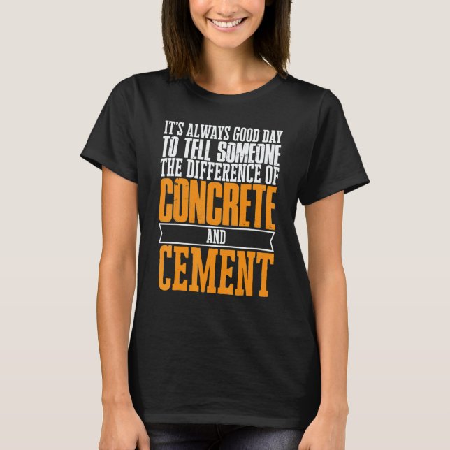 Camiseta Acabador de Concreto de Construção 12 (Frente)