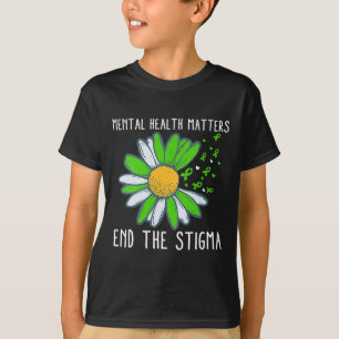 Camiseta Acabar Com A Consciência Da Saúde Mental Do Estigm