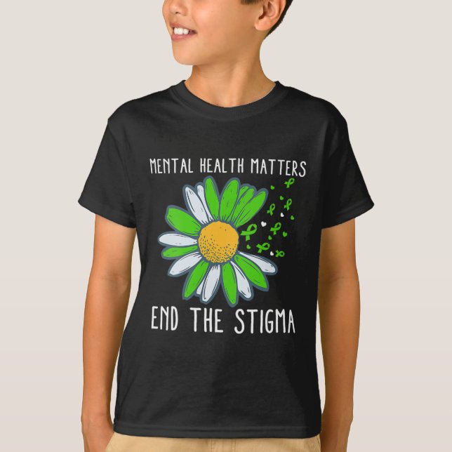 Camiseta Acabar Com A Consciência Da Saúde Mental Do Estigm (Frente)
