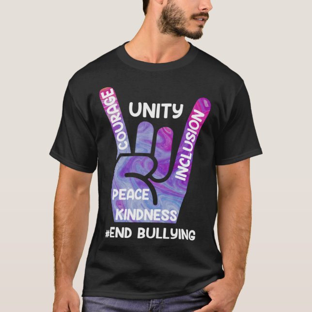 Camiseta Acabar com a conscientização e solidariedade para  (Frente)