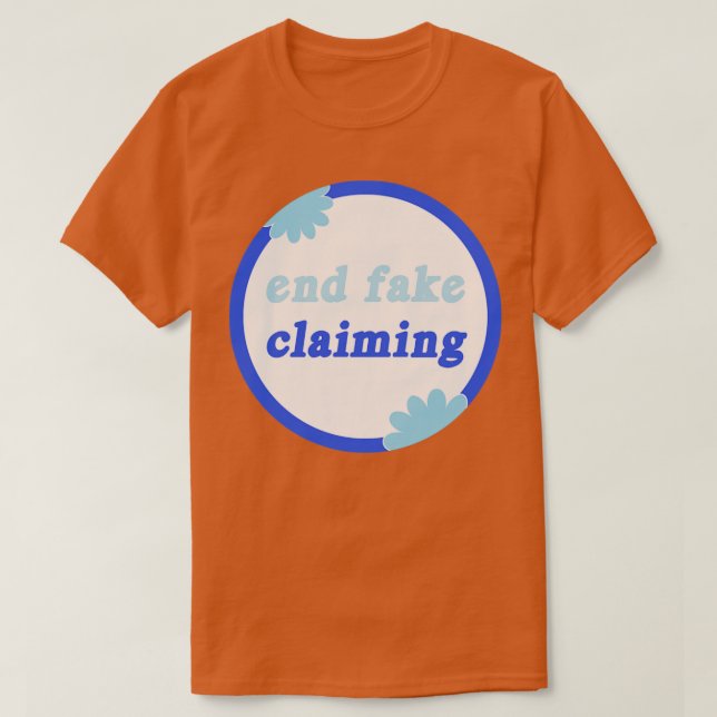 Camiseta Acabar com a detecção falsa de incapacidade de sol (Frente do Design)