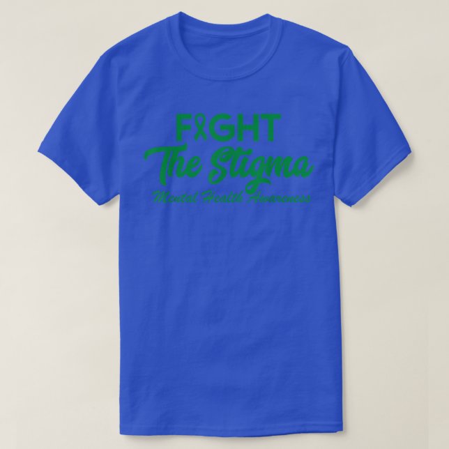Camiseta Acabar Com A Saúde Mental Estigma Importa A Saúde  (Frente do Design)