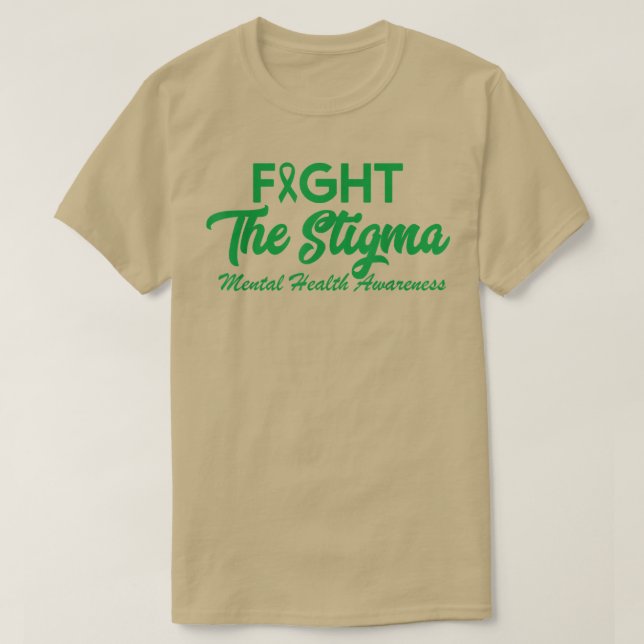 Camiseta Acabar Com A Saúde Mental Estigma Importa A Saúde  (Frente do Design)