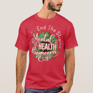 Camiseta Acabar Com A Saúde Mental Estigma Importa A Saúde 